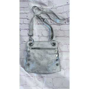 HAMMITT SMALL TONY CROSSBODY BAG GREY SNAKE SKIN